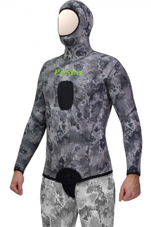 Σακάκι κατάδυσης: Comfort Camo Grey 6,5 mm.